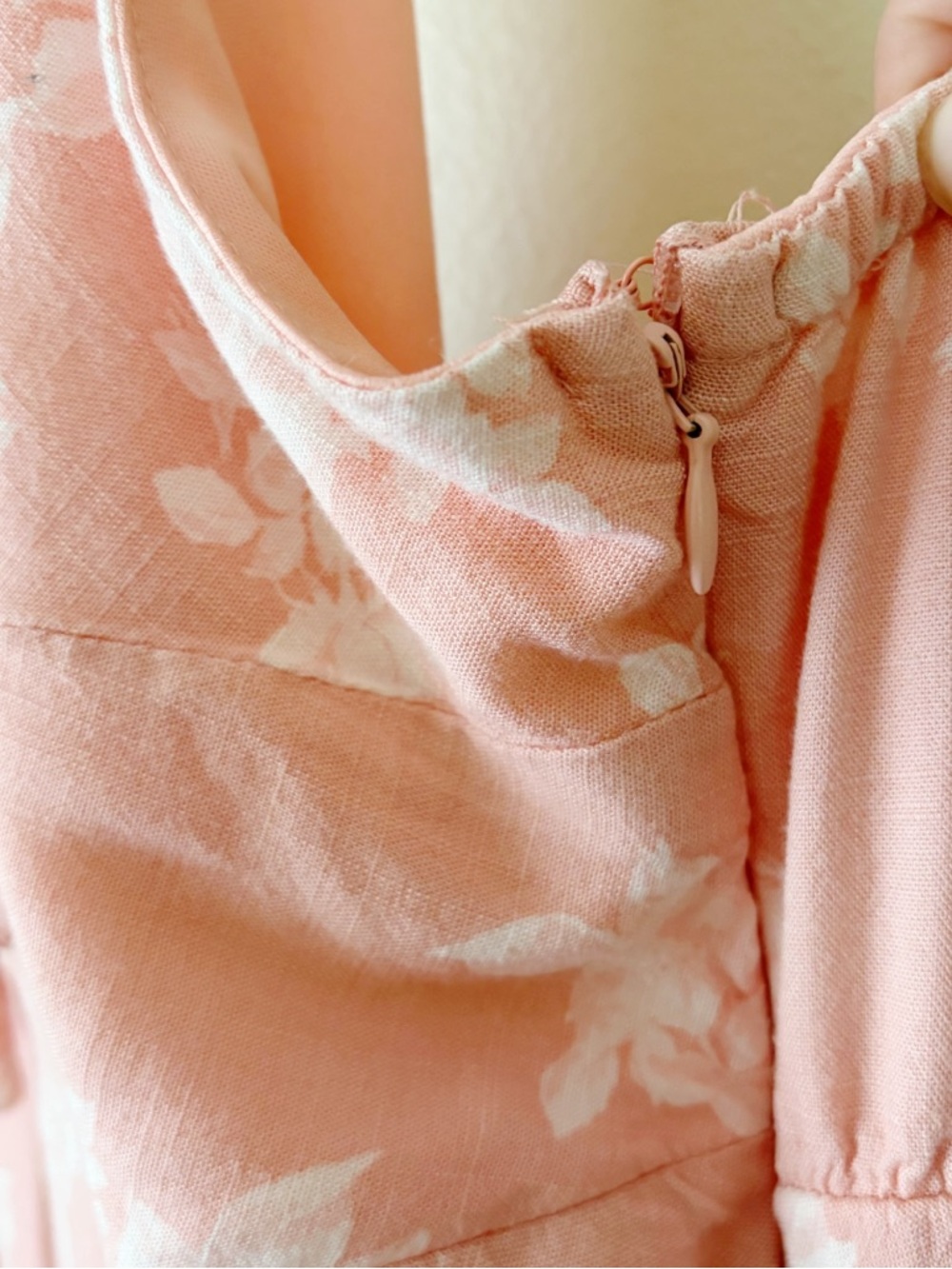 Wild Fable | Floral Halter Neck Maxi Dress Sundress Summer Melon Pink XXL - Picture 6 of 8